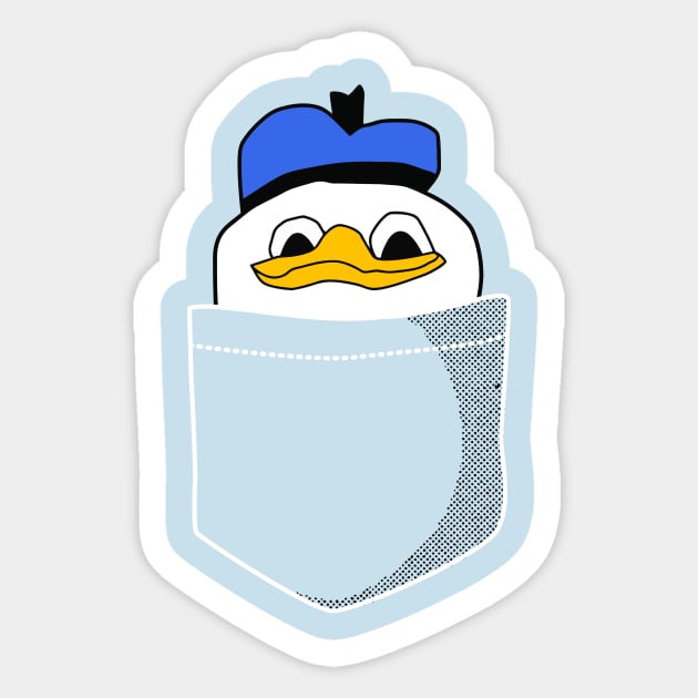 Pocket Dolan Sticker by dumbshirts